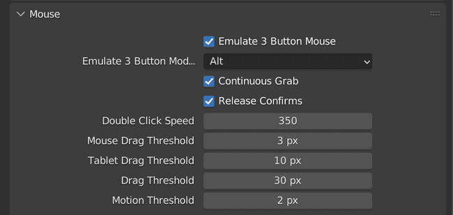 Emulate a 3 Button Mouse