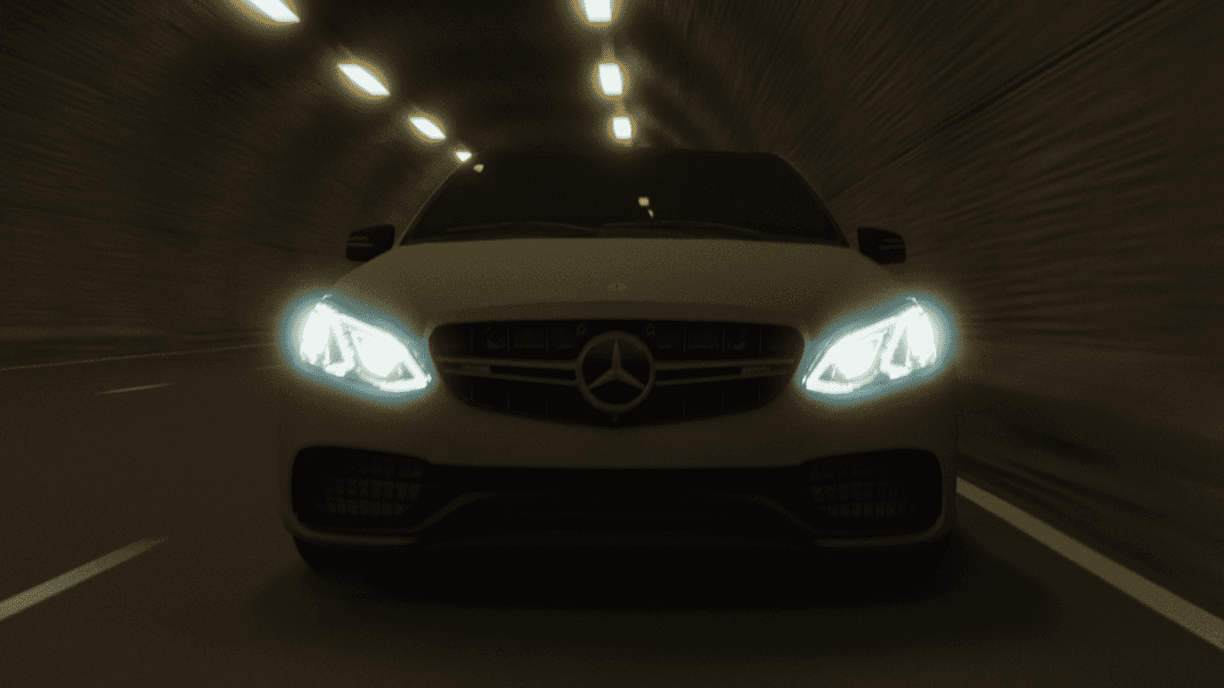 Rendered Mercedes E63 closeup